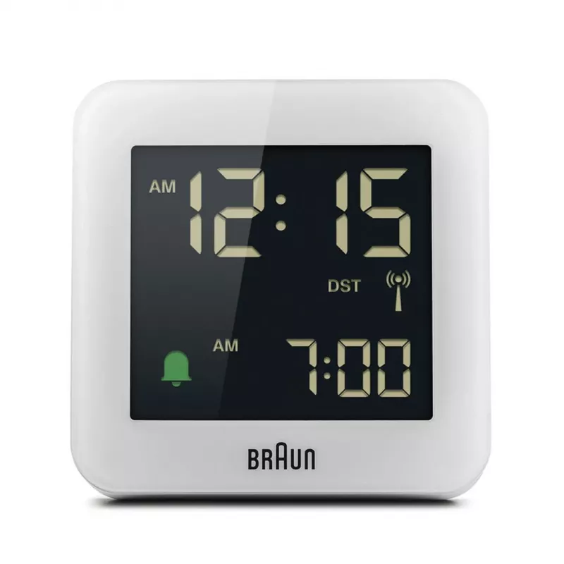 Braun BC09-DCF Digitaler Wecker Weiß