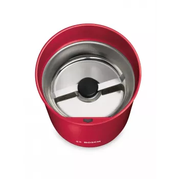 Kaffeemühle mit Schlagmesser Bosch TSM6A014R, 75 g Kapazität, 180 W, Edelstahlklingen, rot