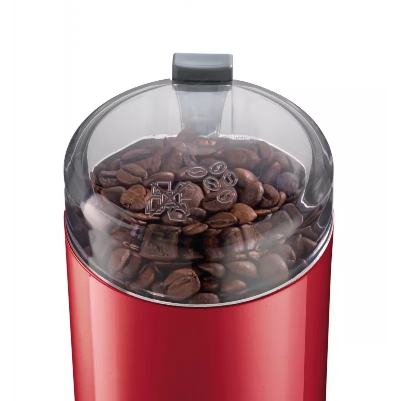 Kaffeemühle mit Schlagmesser Bosch TSM6A014R, 75 g Kapazität, 180 W, Edelstahlklingen, rot