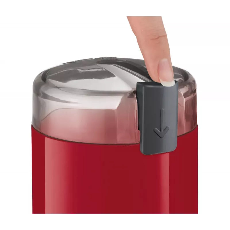 Kaffeemühle mit Schlagmesser Bosch TSM6A014R, 75 g Kapazität, 180 W, Edelstahlklingen, rot