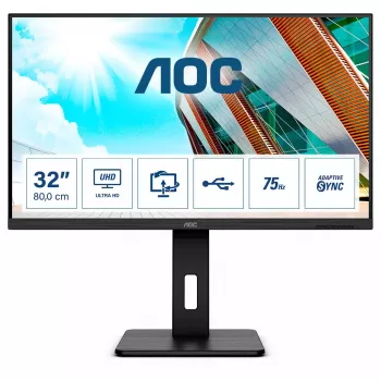 AOC P2 U32P2 Computer Monitor 80 cm (31,5 Zoll) 3840 x 2160 Pixel 4K Ultra HD LED Schwarz