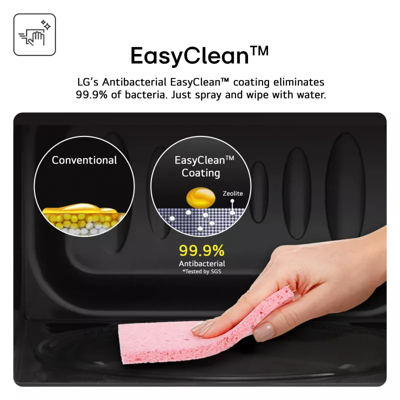 LG MH6535GIS Mikrowelle Schwarz Kombi-Mikrowelle Über dem Herd 25 l 1000 W