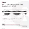 CLUB3D USB 3.2 Gen1 Aktives Repeater-Kabel 10 m / 32.8ft M/F 28AWG