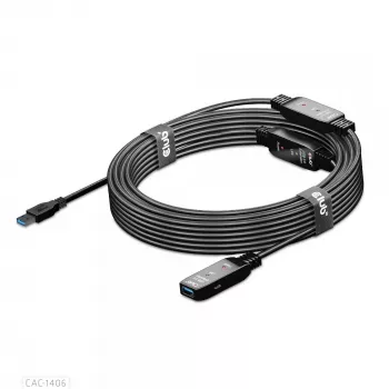 CLUB3D USB 3.2 Gen1 aktives Repeater-Kabel 15 m/ 49.2 ft M/F 28AWG