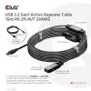 CLUB3D USB 3.2 Gen1 aktives Repeater-Kabel 15 m/ 49.2 ft M/F 28AWG
