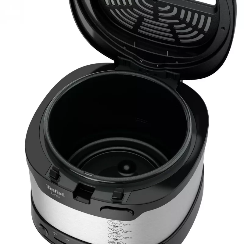 Tefal Uno FF215D Einzel-Fritteuse 1,8 L Standgerät 1600 W Fritteuse Schwarz, Edelstahl