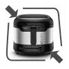 Tefal Uno FF215D Einzel-Fritteuse 1,8 L Standgerät 1600 W Fritteuse Schwarz, Edelstahl