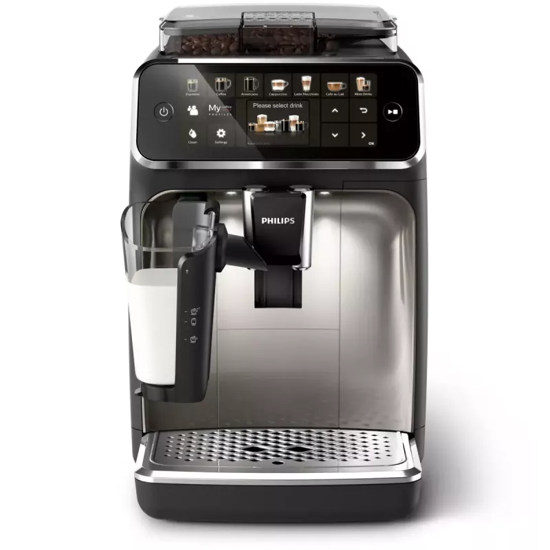 Espressomaschine Philips EP5447/90 – vollautomatisch, 1,8 l Wassertank, 275 g Bohnenbehälter, 15 bar, 0,26 l Milchbehälter