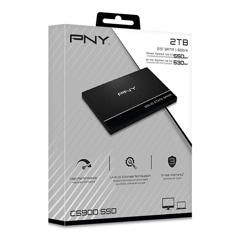 PNY SSD - CS900 - 2 TB - SATA 6 Gbit/s - 2,5 Zoll