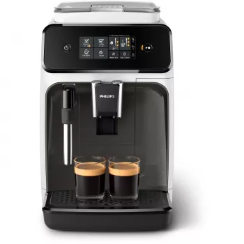 Espressomaschine Philips 1200 Serie EP1223/00 — 1,8 l Wassertank, integrierte Mühle, 275 g Bohnenbehälter, 1500 W, weiß