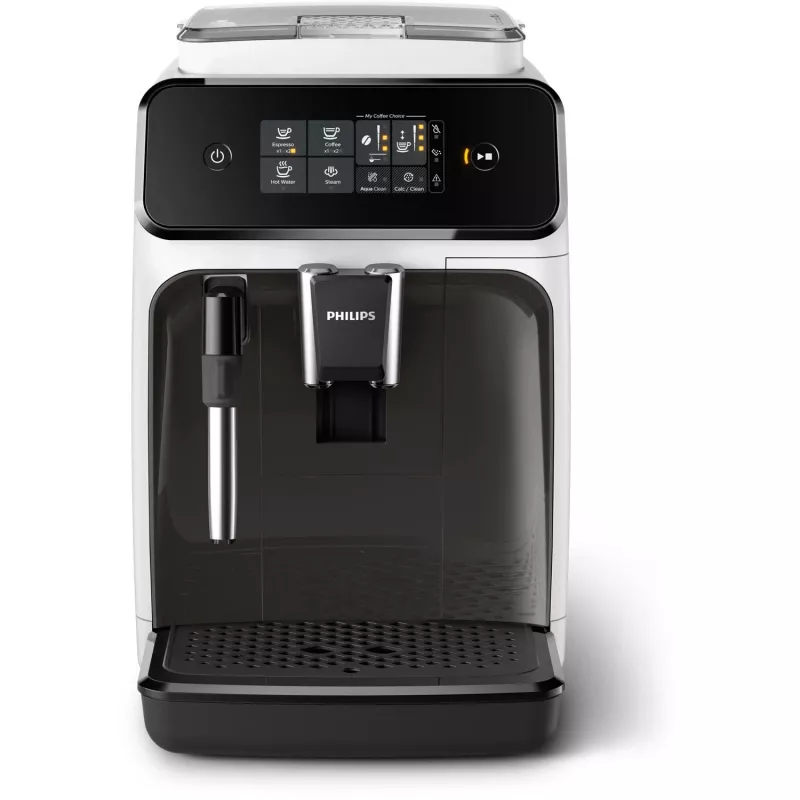 Espressomaschine Philips 1200 Serie EP1223/00 — 1,8 l Wassertank, integrierte Mühle, 275 g Bohnenbehälter, 1500 W, weiß