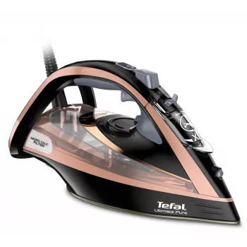 Dampfbügeleisen Tefal FV9845 — 3200 W, 60 g/min Dampfdauerleistung, 350 ml Tank, Vertikaldampf, 1,45 kg, Schwarz/Kupfer