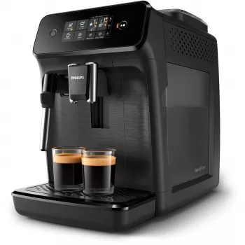Espressomaschine Philips EP1220/00 – vollautomatisch, 1,8 l Wassertank, 275 g Bohnenbehälter, 15 bar, Keramikmahlwerk, 12 Mahlgradeinstellungen, schwarz