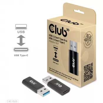 CLUB3D USB 3.2 Gen1 Typ A auf USB 3.2 Gen1 Type C Adapter M/F