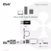 CLUB3D USB 3.2 Gen1 Typ A auf USB 3.2 Gen1 Type C Adapter M/F