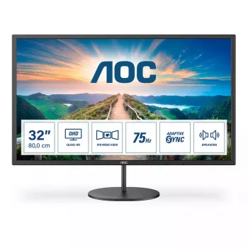 AOC V4 Q32V4 Computer Monitor 80 cm (31,5 Zoll) 2560 x 1440 Pixel 2K Ultra HD LED Schwarz