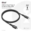 CLUB3D USB 3.2 Gen1 Typ-C-auf-Micro-USB-Kabel M/M 1 m / 3,28 ft