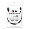 CLUB3D USB 3.2 Gen1 Typ-C-auf-Micro-USB-Kabel M/M 1 m / 3,28 ft