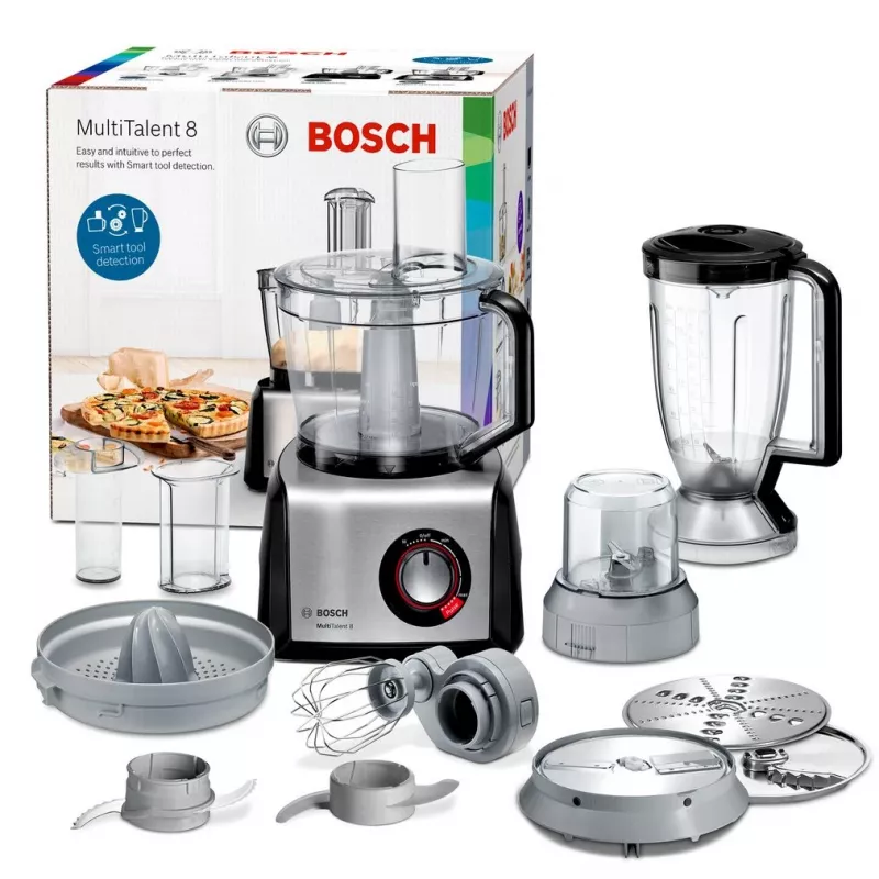 Bosch MC812M844 Küchenmaschine 1250 W 3,9 L Schwarz, Edelstahl