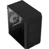 PC-Gehäuse AEROCOOL CS107V2 Mini Tower — Schwarz, microATX/Mini-ITX, 2x120mm Lüfter, 1x3,5 Zoll + 2x2,5 Zoll Einschübe