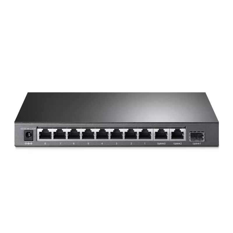 TP-Link TL-SG1210MP Netzwerk-Switch Unmanaged Gigabit Ethernet (10/100/1000) Power over Ethernet (PoE) Schwarz