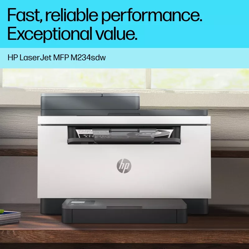 Multifunktions-Laserdrucker HP LaserJet MFP M234sdw — Mono A4, 29 ppm, Duplex, Wi‑Fi, Ethernet