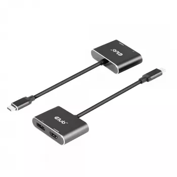 CLUB3D MST-Hub USB3.2 Gen2 Type-C(DP Alt-Mode) auf DisplayPort + HDMI 4K60Hz M/F