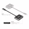 CLUB3D MST-Hub USB3.2 Gen2 Type-C(DP Alt-Mode) auf DisplayPort + HDMI 4K60Hz M/F
