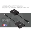 CLUB3D USB3.2 Gen2 Type-C(DP™ Alt-Mode) auf DisplayPort™ Dual-Monitor 4K60Hz M/F MST-Hub