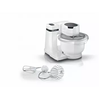 Küchenmaschine Bosch Serie 2 MUMS2AW00 — 700 W, 3,8-L-Schüssel, 4 Geschwindigkeiten, weiß