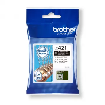Brother LC421BK Tintenpatrone 1 Stück Original Schwarz