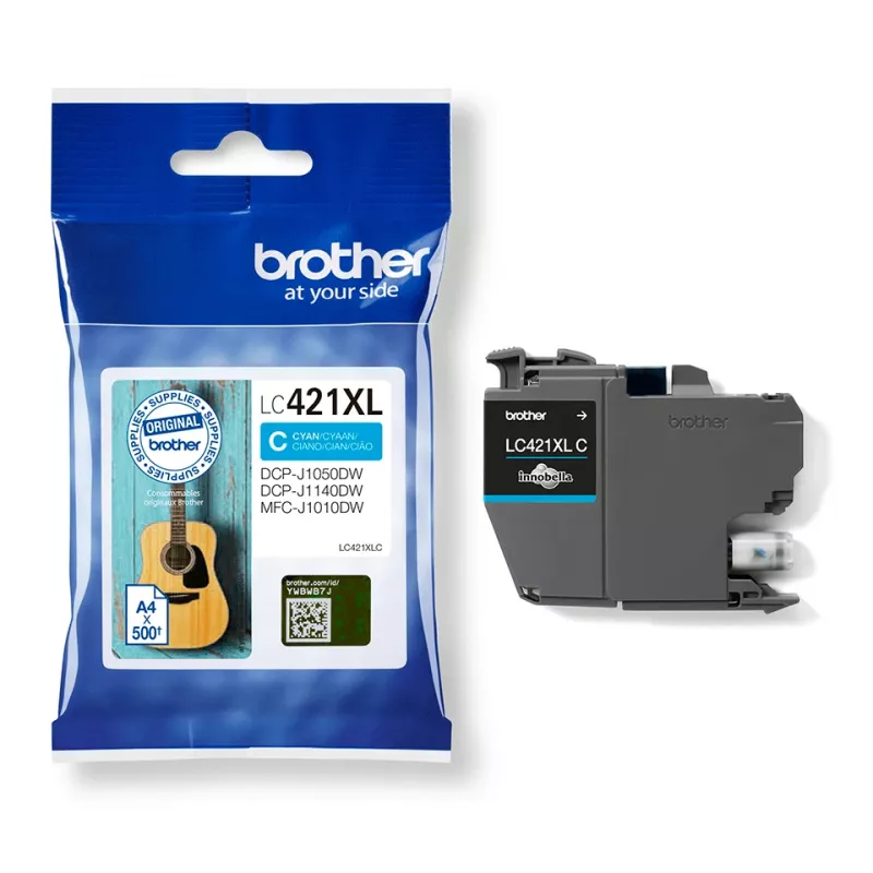 Brother LC-421XLC Tintenpatrone 1 Stück Original High (XL) Yield Cyan