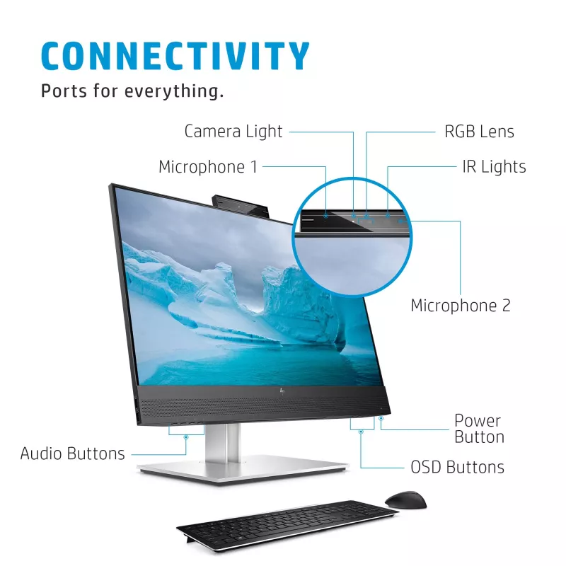 Monitor HP E24mv G4 23,8 Zoll Full HD 1920 x 1080