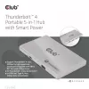 CLUB3D Zertifizierter Thunderbolt™4 Portabler 5-in-1 Hub mit Smart Power