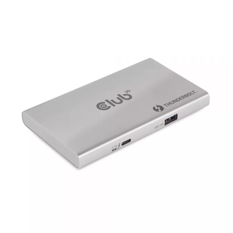 CLUB3D Zertifizierter Thunderbolt™4 Portabler 5-in-1 Hub mit Smart Power
