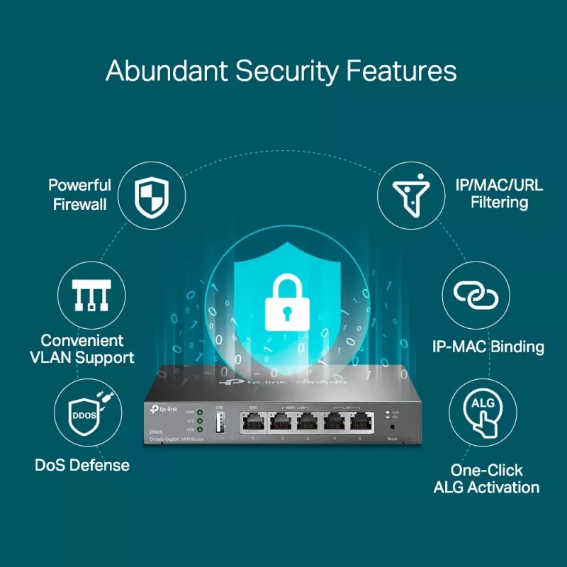 Router TP-Link SafeStream Gigabit Multi-WAN VPN TL-R605