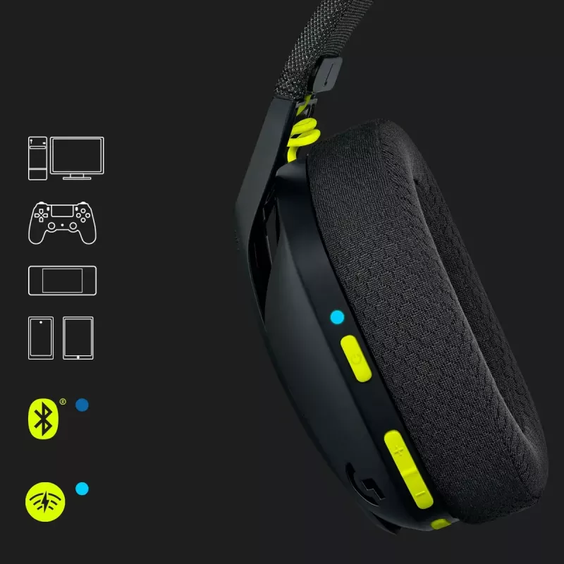 LOGITECH G435 Lightspeed Wireless Gaming Headset - Schwarz
