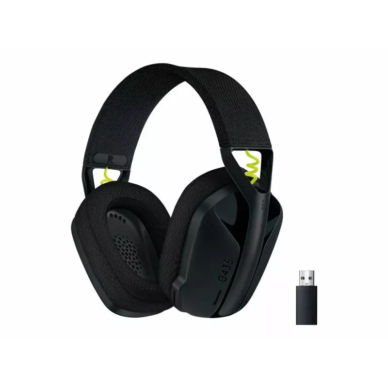 LOGITECH G435 Lightspeed Wireless Gaming Headset - Schwarz