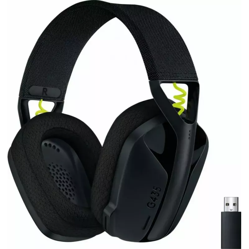 LOGITECH G435 Lightspeed Wireless Gaming Headset - Schwarz