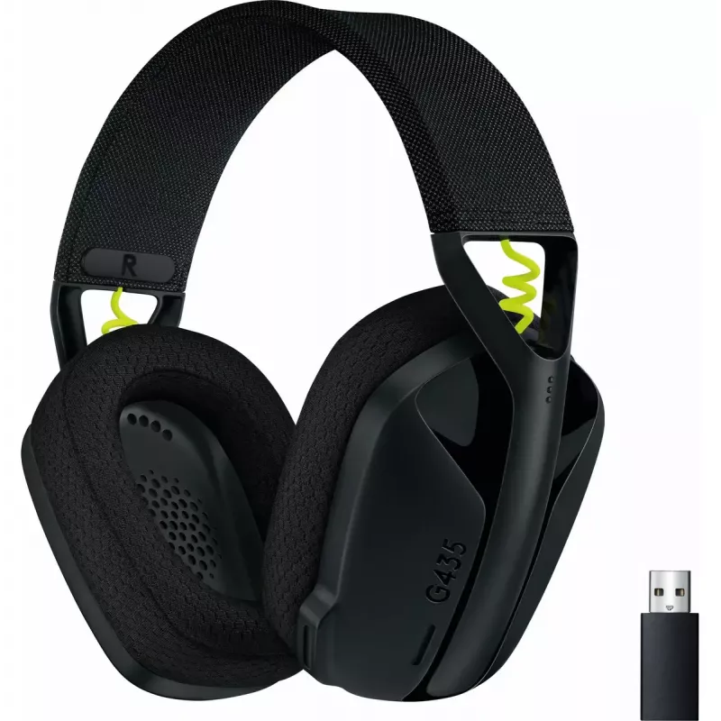 LOGITECH G435 Lightspeed Wireless Gaming Headset - Schwarz