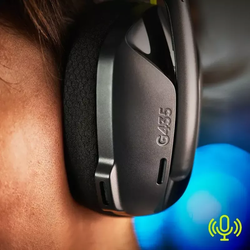 LOGITECH G435 Lightspeed Wireless Gaming Headset - Schwarz