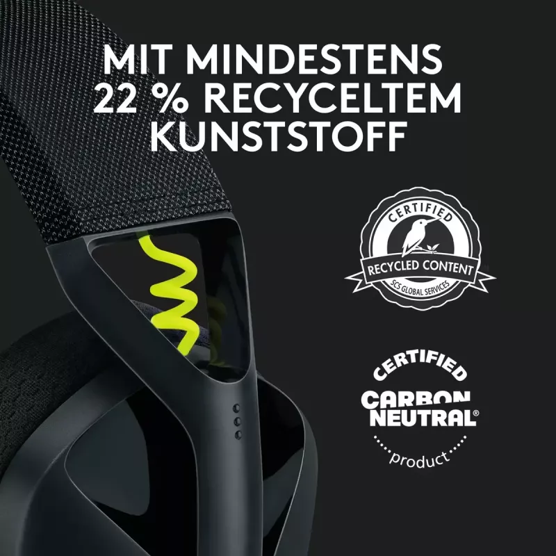 LOGITECH G435 Lightspeed Wireless Gaming Headset - Schwarz