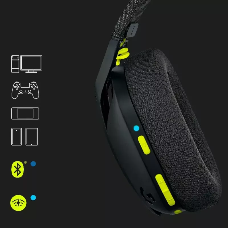 LOGITECH G435 Lightspeed Wireless Gaming Headset - Schwarz