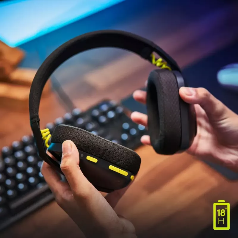 LOGITECH G435 Lightspeed Wireless Gaming Headset - Schwarz