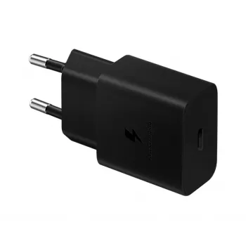 Ladegerät für mobile Geräte Samsung EP-T1510NBEGEU, USB-C 15 W, 5–9 V Ausgang, 2 A, schwarz