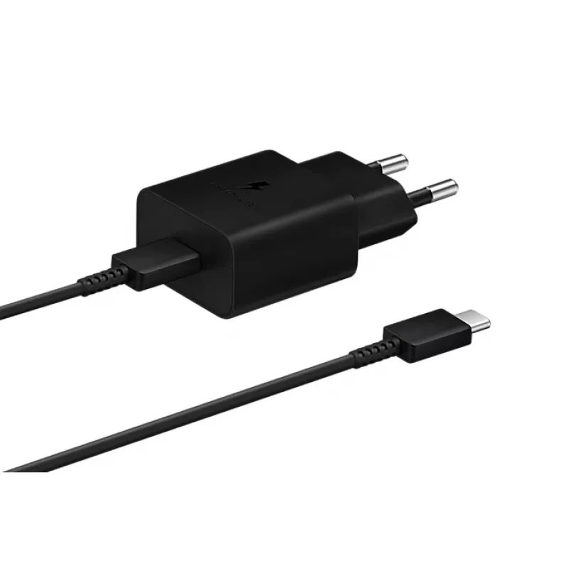 Mobiles Ladegerät Samsung EP-T1510XBEGEU, 1 USB-C-Anschluss, 9V/1.67A-Ausgang, 1 m Kabel, schwarz
