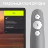 LOGITECH R500 Laser Präsentationsfernbedienung Grau