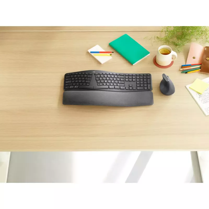 LOGITECH Ergo K860 - Kabellose Split-Tastatur Business Graphite Qwerty Pan Nordic