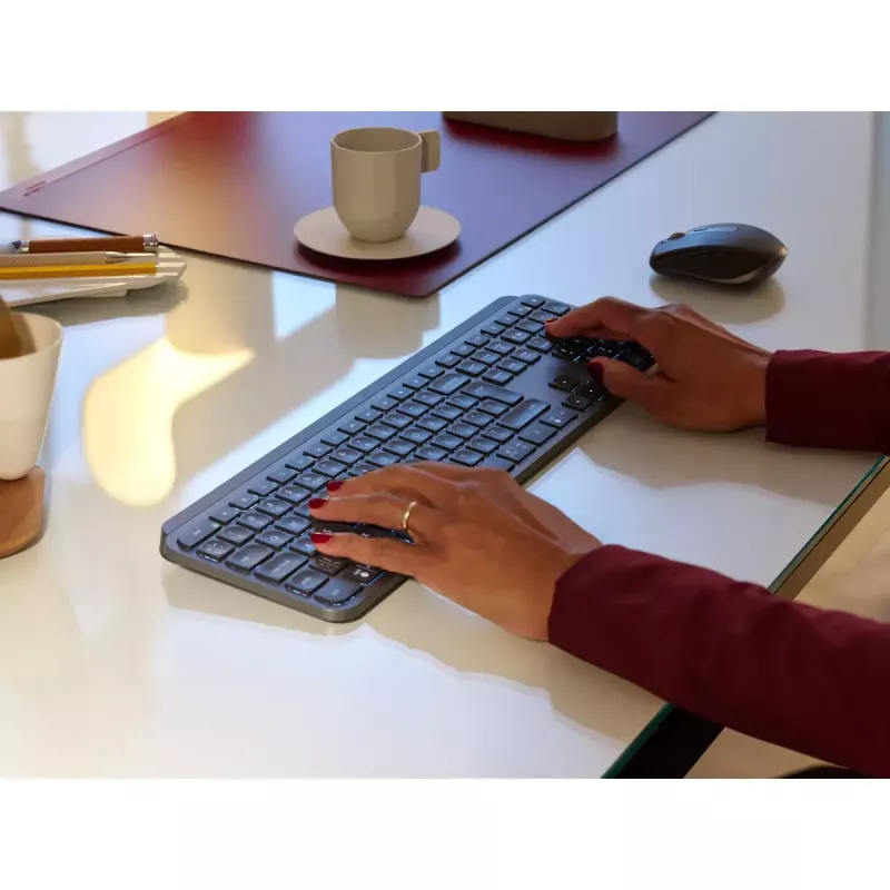 LOGITECH MX Keys For Business - Kabellose Tastatur - Graphit - US International Qwerty