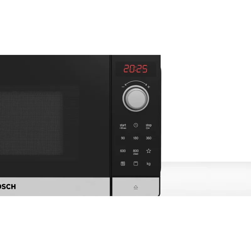 Bosch Serie 2 FEL023MS2 Mikrowelle Schwarz, Edelstahl Solo-Mikrowelle Tischgerät 20 L 800 W